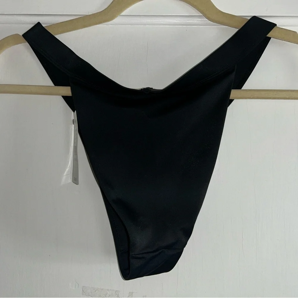 NWT Pac Sun Black High-Cut Triangle Bikini size small - Picture 6 of 7